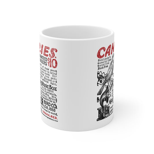 CANARIES $10 (VINTAGE OMAHA AD) Mug 11oz