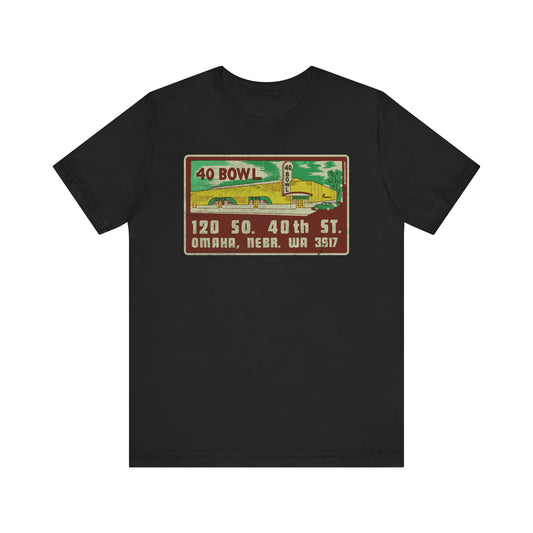 40 BOWL (MATCHBOOK) Short Sleeve Tee