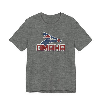 OMAHA RETRO COLLEGE BASEBALL Short Sleeve Tee