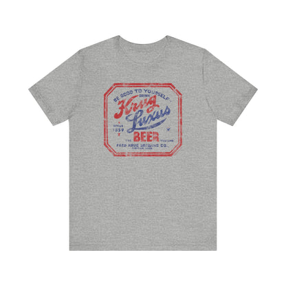 KRUG BREWING - KRUG LUXUS BEER Short Sleeve Tee