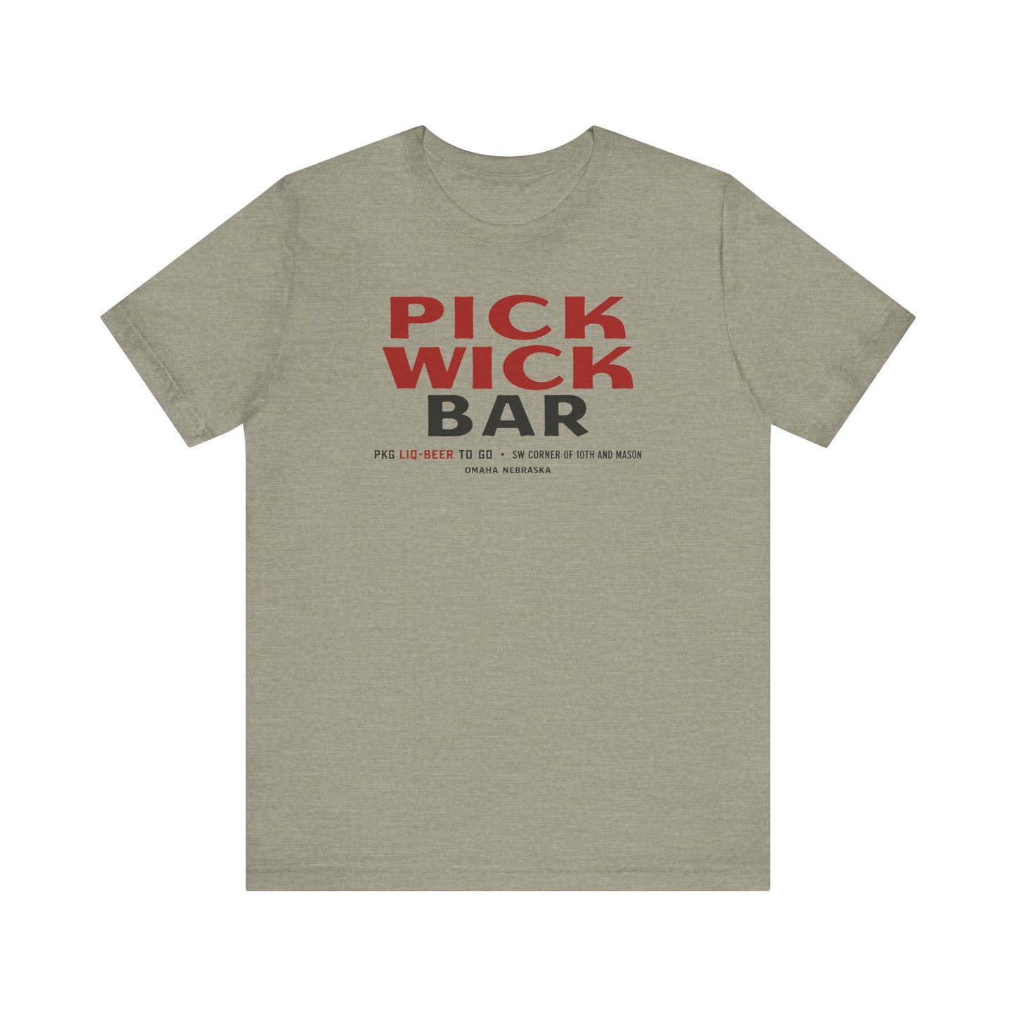 PICK WICK BAR Unisex Jersey Short Sleeve Tee