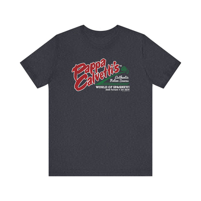 PAPPA CALVETTI'S WORLD OF SPAGHETTI Short Sleeve Tee