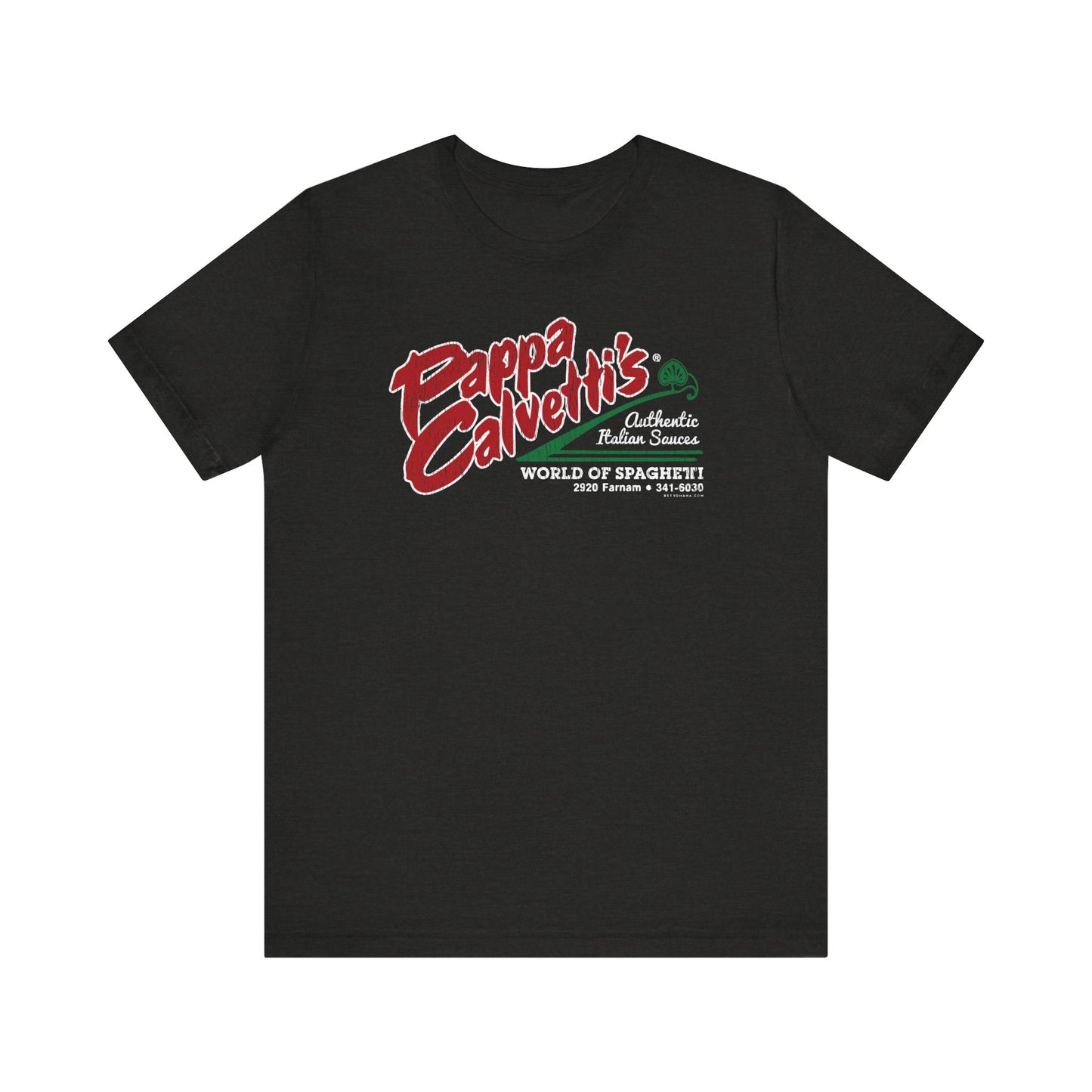 PAPPA CALVETTI'S WORLD OF SPAGHETTI Short Sleeve Tee