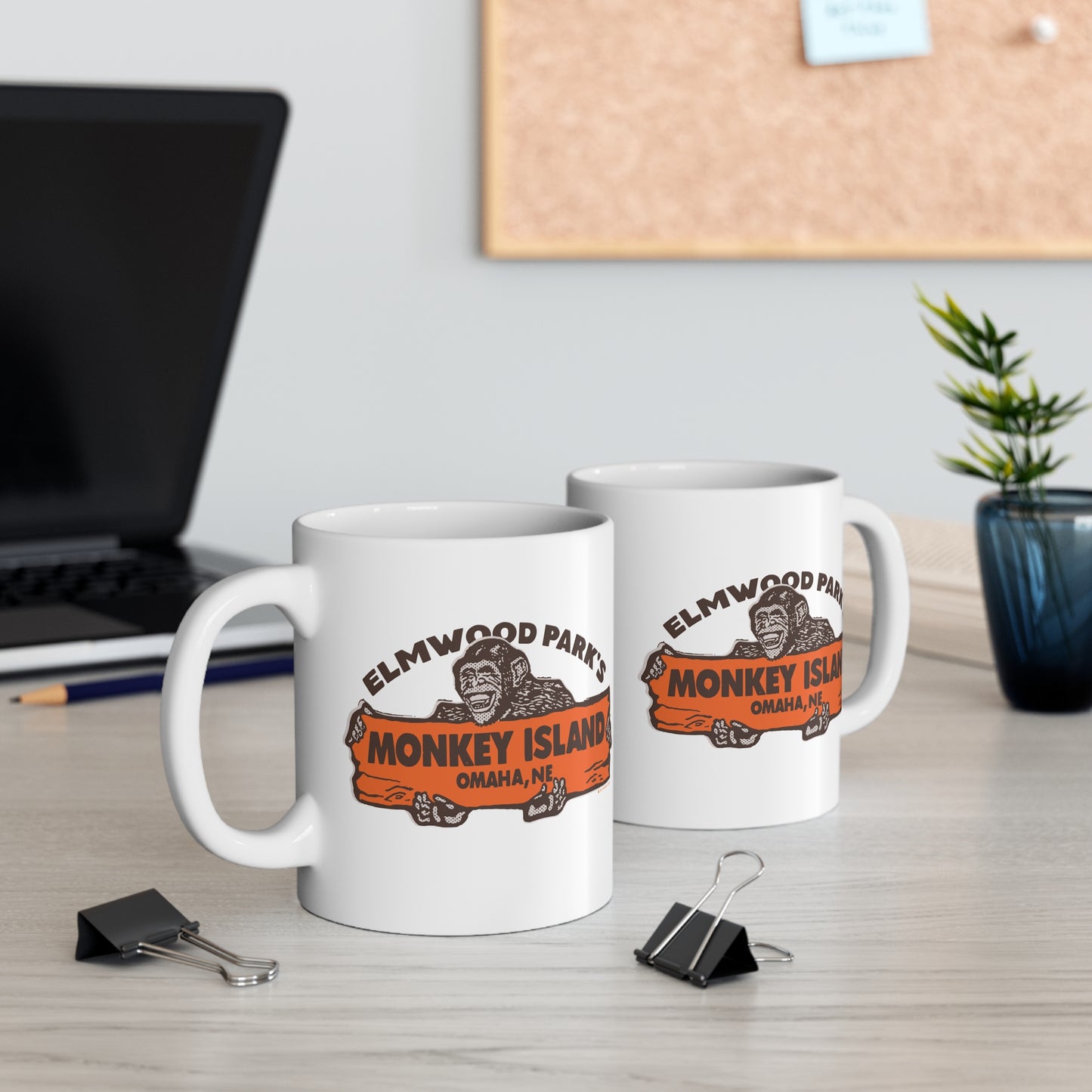 ELMWOOD PARK'S MONKEY ISLAND Mug 11oz