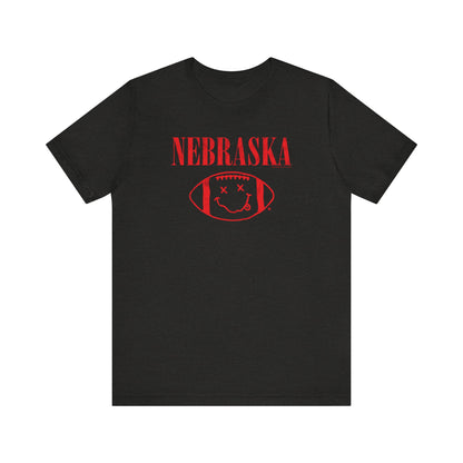 SMELLS LIKE NE FOOTBALL (NIRVANA PARODY) Short Sleeve Tee