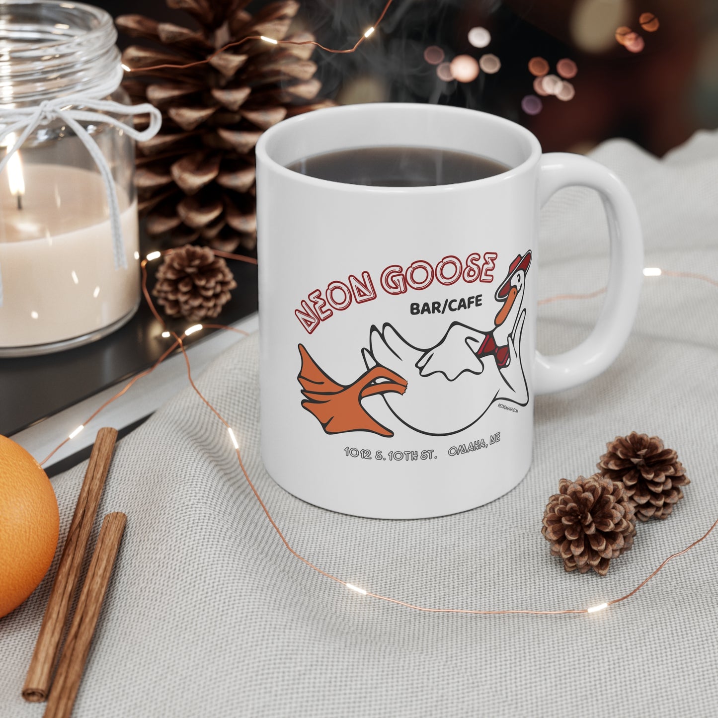 NEON GOOSE BAR/CAFE Mug 11oz