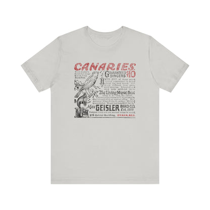 CANARIES $10 (VINTAGE OMAHA AD) Short Sleeve Tee