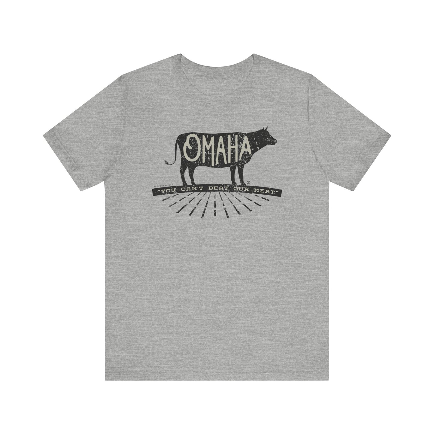 OMAHA... "You can't beat our meat." Short Sleeve Tee
