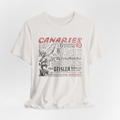 CANARIES $10 (VINTAGE OMAHA AD) Short Sleeve Tee