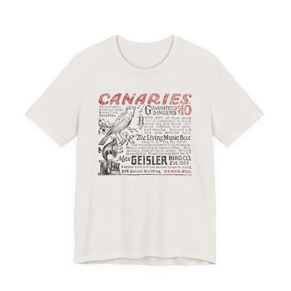 CANARIES $10 (VINTAGE OMAHA AD) Short Sleeve Tee