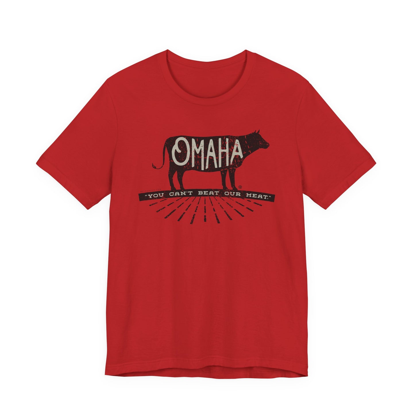 OMAHA... "You can't beat our meat." Short Sleeve Tee